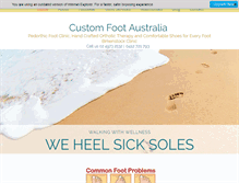 Tablet Screenshot of customfoot.com.au